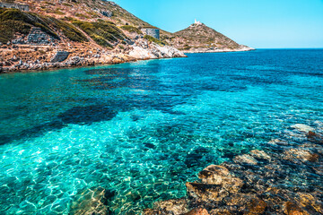 Seaside area in ancient knidos Turkey