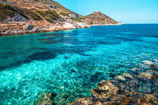 Seaside area in ancient knidos Turkey