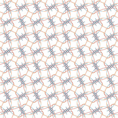 Fototapeta premium vector drawing consisting of thin linear elements. patterns, lattices, straight and rounded intersecting lines.