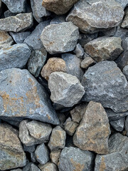 Vertical shot of stones one on another