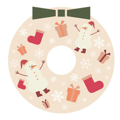 雪だるまのリース