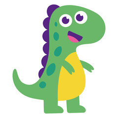 Isolated baby dino rex jurassic wild icon- Vector