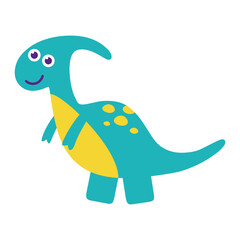 Fototapeta premium Isolated baby dino jurassic wild icon- Vector