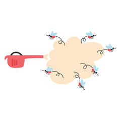 Isolated zika virus protection illness icon - Vector