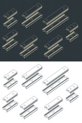 Microcontrollers isometric Drawings