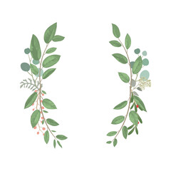 葉　植物　新緑　緑　楕円形　フレーム