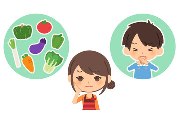 好き嫌いに困る母親