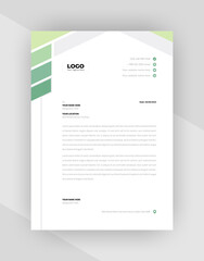  Minimal style Corporate letterhead template design.