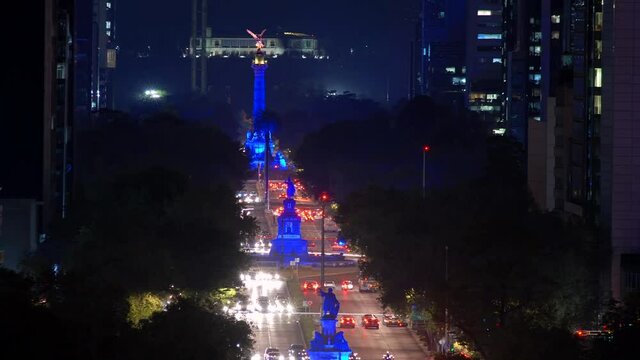 paseo de la reforma time-lapse