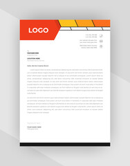 Abstract letterhead template design With Corporate Style.