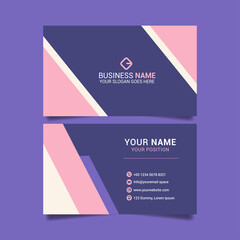simple business card template vector illustration