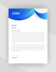 Abstract Corporate letterhead template design.