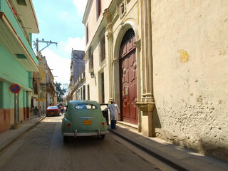 Vintage retro cars on the streets of Havana. Vintage cars on the streets of Havana.