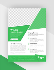 Corporate Business Concept flyer template.