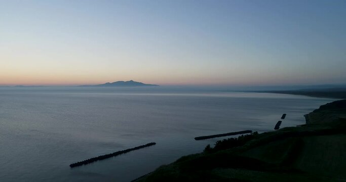 《青森県》下北半島の夕暮れ