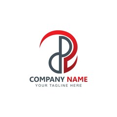 Initial DP Logo Design inspiration vector