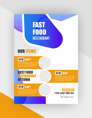 Pasta House Food menu restaurant flyer template.