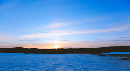  sunset, fairbanks, alaska