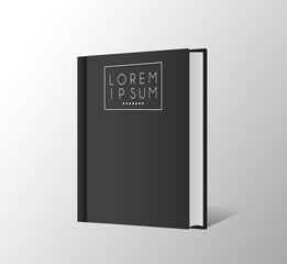 book mockup color black icon