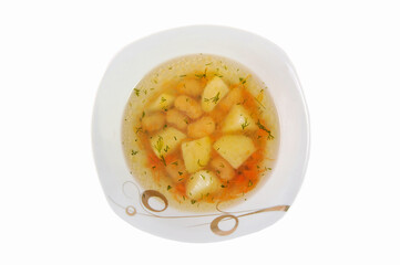 Delicious soup with beans