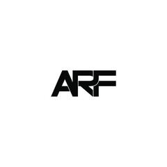 Fototapeta premium arf letter original monogram logo design