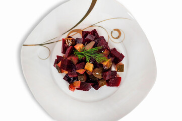 Salad from vegetables. Healthy eating concept.