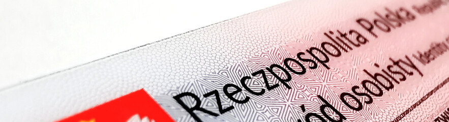 Panoramaaufnahme polnischer Personalausweis