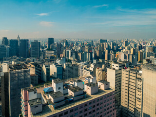 Obraz premium Aerial view of Sao Paulo City Downtown