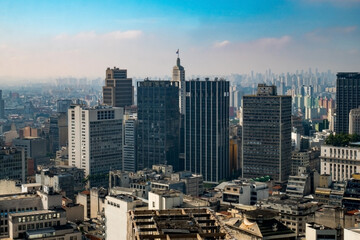 Panoramic view of Sao Paulo City Downtown