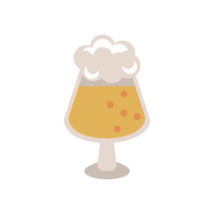 beer in cup drink flat style