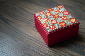 Japanese micro boxes with floral designs.