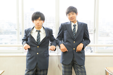Fototapeta premium 男子高校生