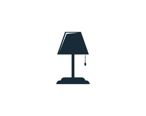 Table Lamp Icon Vector Logo Template Illustration Design