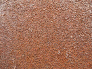 Rust on iron. Old metal sheet with corrosion.