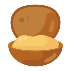 
Clam icon in modern style 
