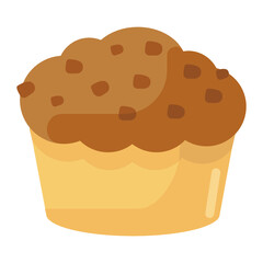 
A vector of cupcake in modern style 
