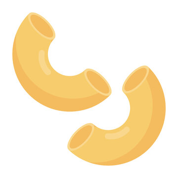 
Vector of macaroni pasta, editable icon of mediterrianean cuisine
