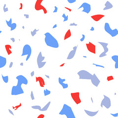 Terrazzo seamless pattern. Classic italian Venetian style. Colorful rock. Backdrop with stone pieces or sprinkles. Bundle of rock textures. illustration for wrapping paper, textile print