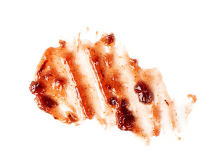 Dark Red Berry Jam Round Blot Frame or Spot Isolated