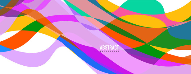 Fluid wave colorful abstract background. Dynamic colorful vibrant vector design