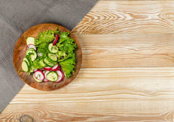 Spring Radish Salad with Cucumber or Simple Rustic Salat