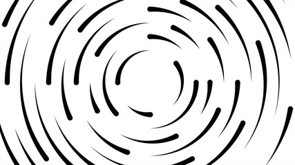 circle line black swirl burst on white background, swirl circle art line spiral shape, cycle spiral shape for technology concept, ripple lines graphic circle round, wave line twist and motion effect