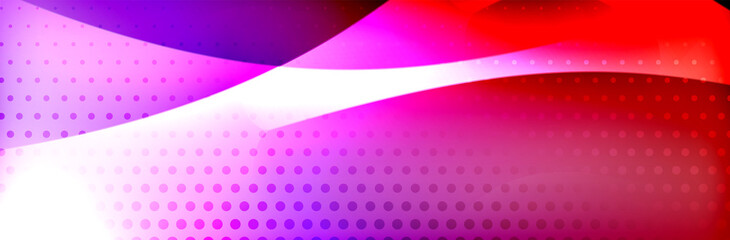 Fototapeta premium Fluid gradient neon color waves, vector abstract background