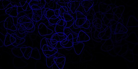 Dark blue, red vector texture with memphis shapes.