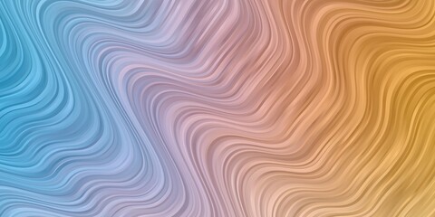 Light Blue, Yellow vector backdrop with curves. Brand new colorful illustration with bent lines. Pattern for commercials, ads.