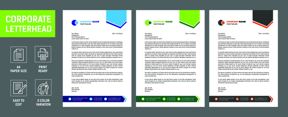 Business Letterhead Template Set