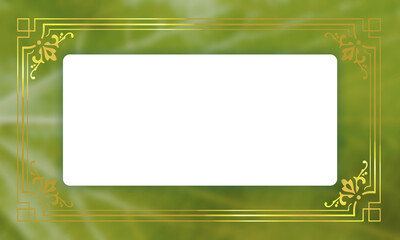 Muster Rahmen Design Hintergrund Jugendstil victorianisch Vintage Vorlage Banner Spruchband floral dunkel grün Umrandung Einrahmung gold Bordüre elegant edel chabby chic layout Schönheit