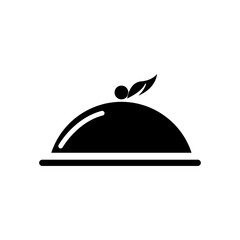 Vegetarian restaurant icon. Design template vector