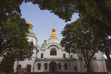 Fototapeta na wymiar Cathédrale Sainte-Sophie de Kiev