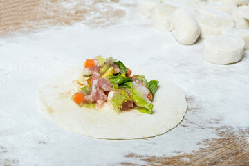 Chinese dumplings /Make dumplings /Chinese food 